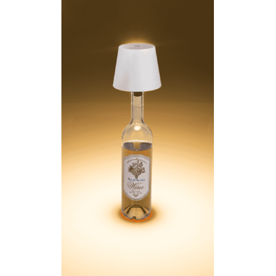 LED bottle lamp, white, 3 modes (on/off/dim.),