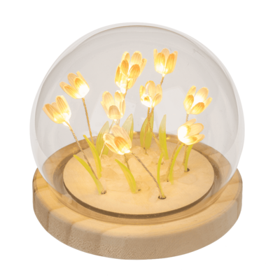 LED Deko-Leuchte, Tulpe, 10 x 10 cm,