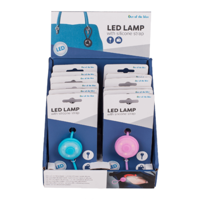 LED Lamp with silicone strap, ca. 8 cm,
