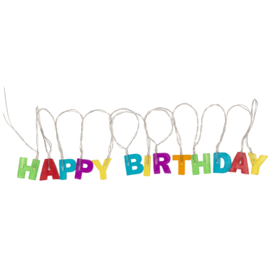 LED-Lichterkette "Happy Birthday", L: 1,70 m.,