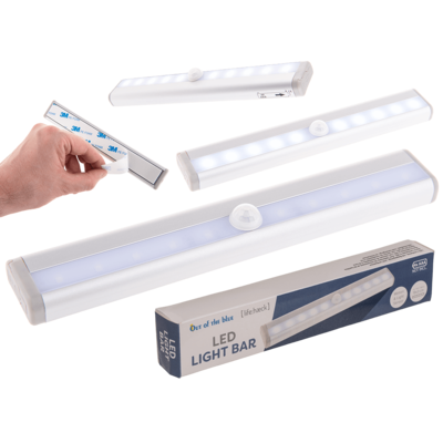 LED Light Bar, with motion & light sensor,