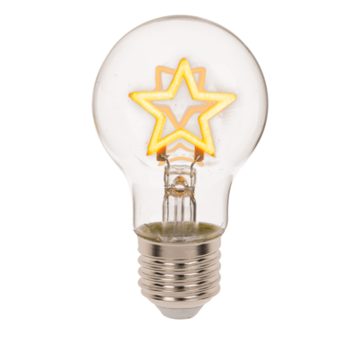 LED Light bulb, Christmas, metal & plastic,