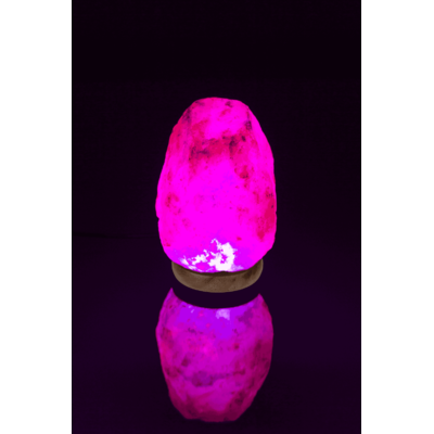 LED salt cristal lamp, colour-changing,