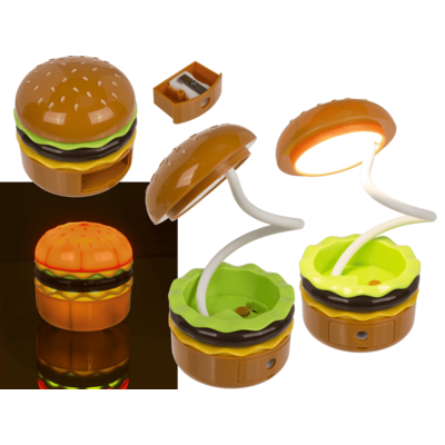 LED-Table and night lamp, burger,