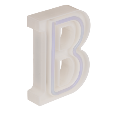 Letra iluminada de neón, B, altura:16 cm,