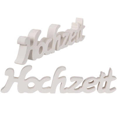 Letras decorativas de madera blanca, Hochzait,