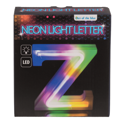 Lettera illuminata al neon, Z, altezza: 16 cm,