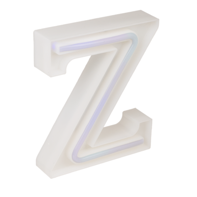 Lettre lumineuse neon, Z, hauteur : 16 cm,