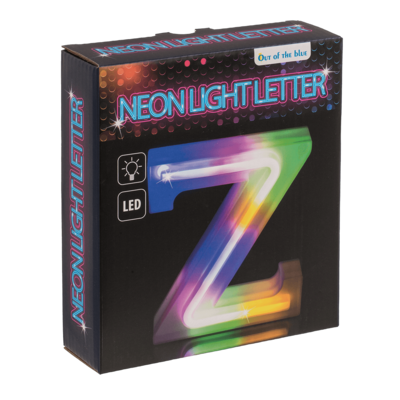 Lettre lumineuse neon, Z, hauteur : 16 cm,