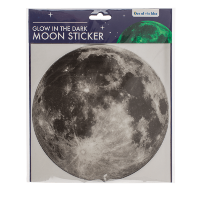 Leuchtender Mond-Sticker, Glow in the Dark,