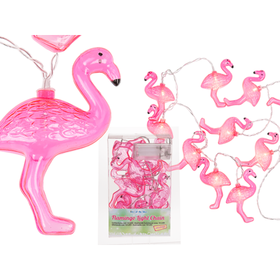 Lichterkette, Flamingo, mit 10 LED, ca. 10 cm,