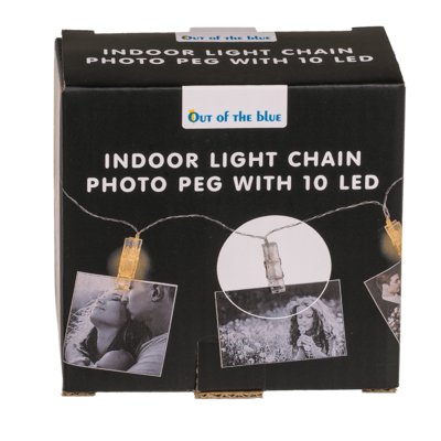 Lichterkette, Foto Wäscheklammer, mit 10 LED
