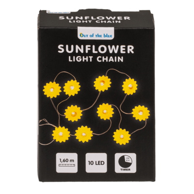 Lichterkette, Sonnenblume, mit 10 LED,