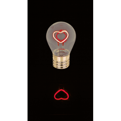 Light Bulb, Heart, incl. Lithium battery &