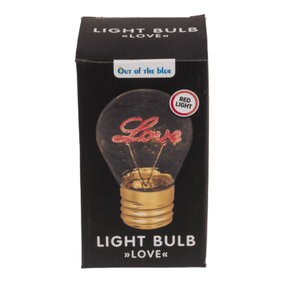 Light Bulb, Love, incl. Lithium battery &