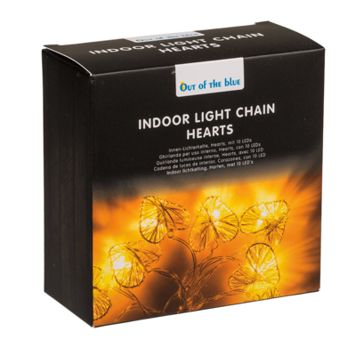 Light chain, Hearts, with 10 LED,