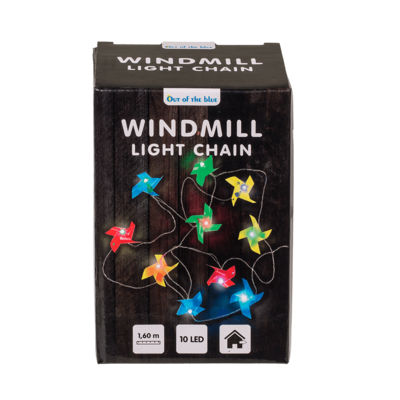 Light chain, Windmill, with 10 LED,