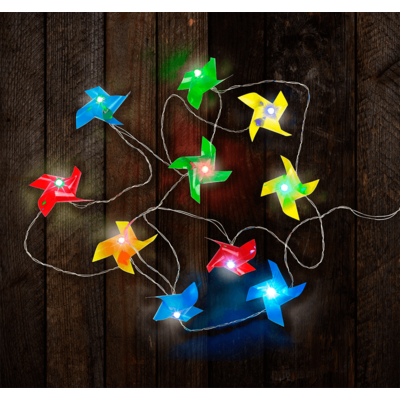 Light chain, Windmill, with 10 LED,