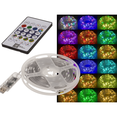 Light chain with colour-changing LEDs, 10 m,