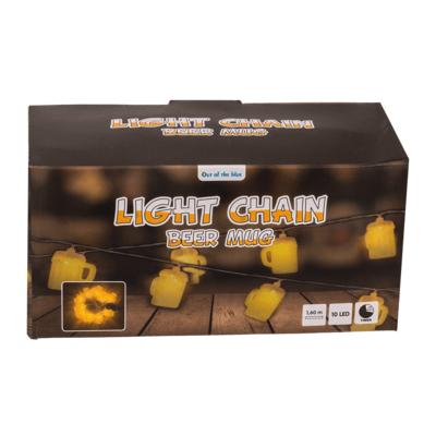 Llight chain, Beer mug, with 10 LED,