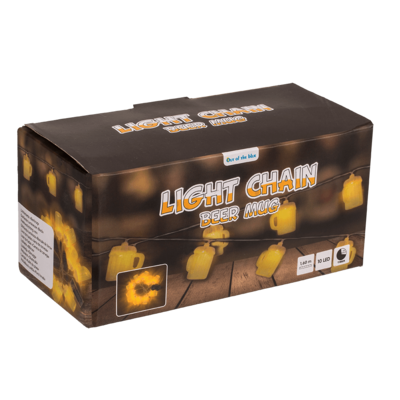 Llight chain, Beer mug, with 10 LED,