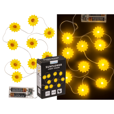 Llight chain, Sunflower, with 10 LED,