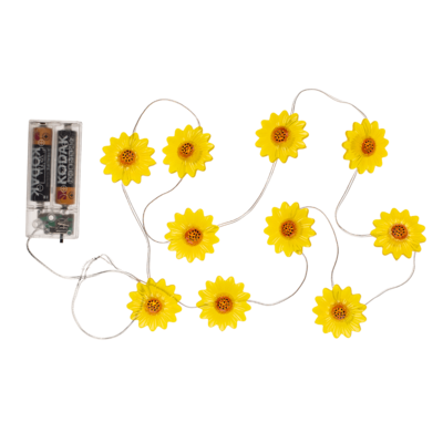 Llight chain, Sunflower, with 10 LED,