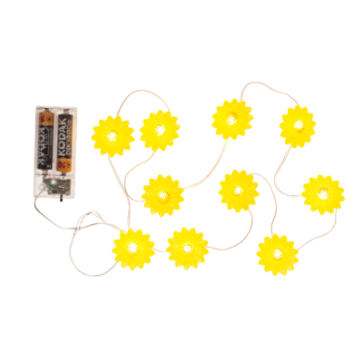 Llight chain, Sunflower, with 10 LED,