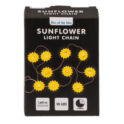 Llight chain, Sunflower, with 10 LED,