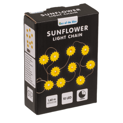 Llight chain, Sunflower, with 10 LED,