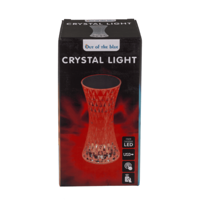 Luce di cristallo, con LED che cambia colore