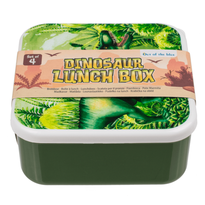 Lunch box, dinosaur, set of 4,
