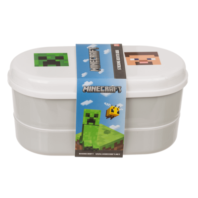 Lunch box, Minecraft, with 2 compartments,