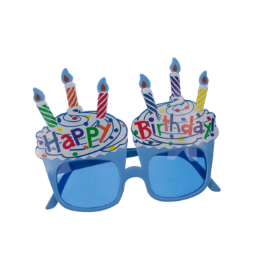 Lunettes de fete en plastique, Happy Birthday,