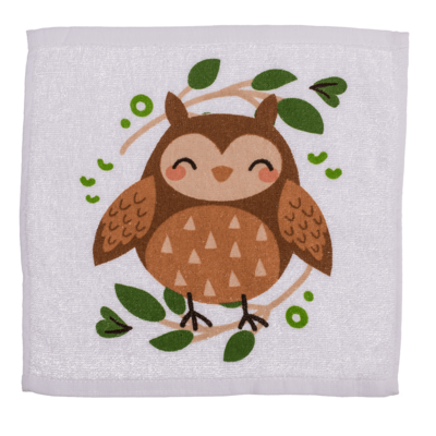 Magic cotton towel, forrest animals,