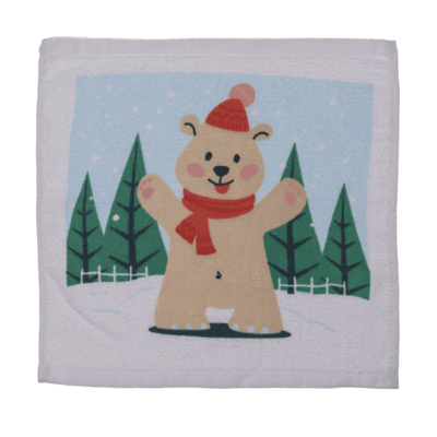 Magic cotton towel, Winter Friends,