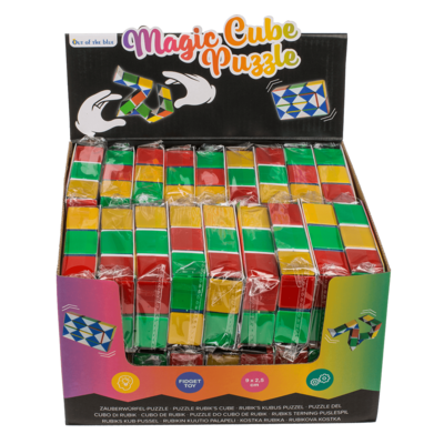 Magic-Cube-Puzzle, in poly bag with header card,