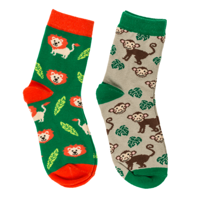 Magic kids socks, wild animals, 1 pair,