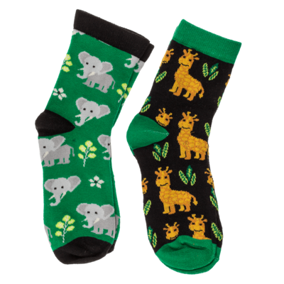 Magic kids socks, wild animals, 1 pair,