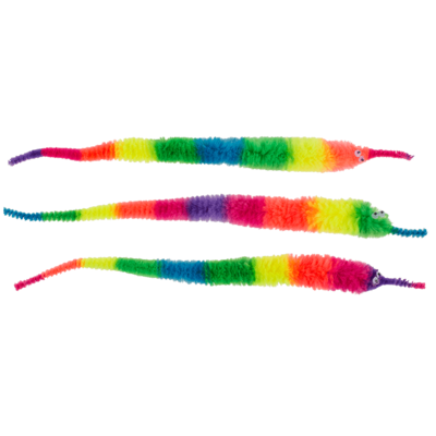 Magischer Wurm, Regenbogen, ca. 22 cm,