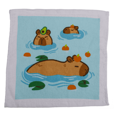 Magisches Baumwollhandtuch, Capybara,