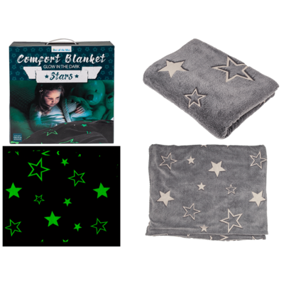 Manta agradable con estrellas, Glow in the dark,