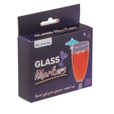 Marcador de vaso, paraguas de cóctel