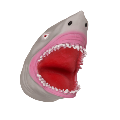 Marioneta, tiburon, aprox. 15 cm, de plástico,