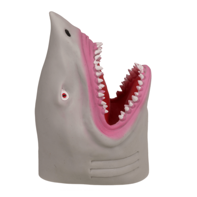 Marioneta, tiburon, aprox. 15 cm, de plástico,