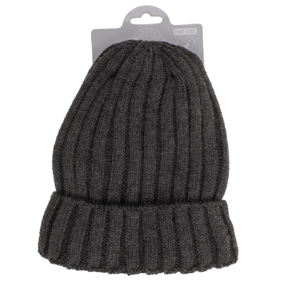 Men knitting hat with inner filling,