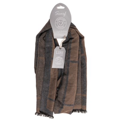 Men's scarf, checkered,