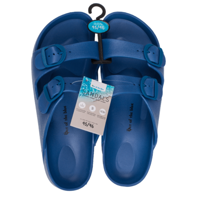 Men sandals, blue, size 45/46,