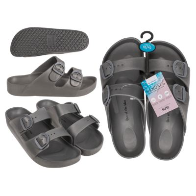 Men sandals, grey, size 41/42,