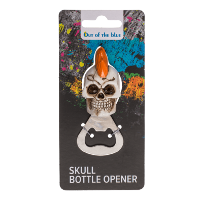 Metal bottle opener, Skull,